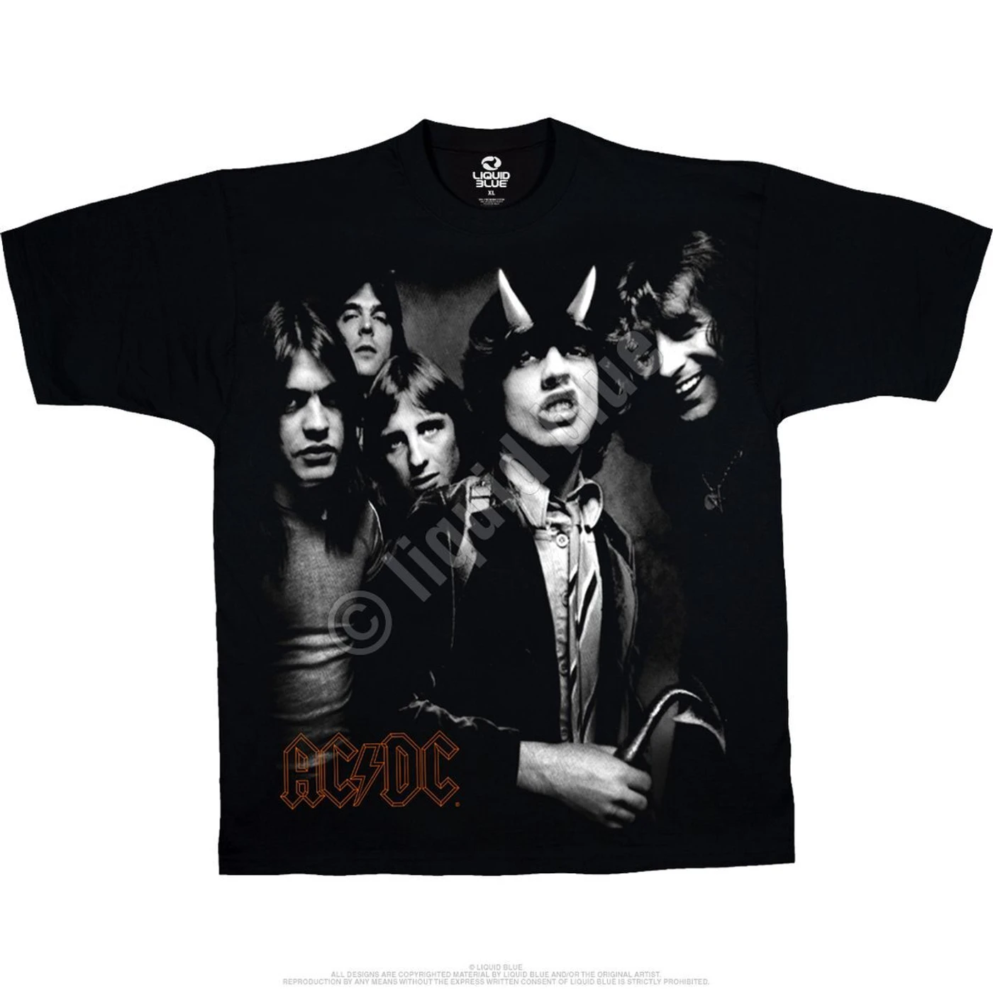 AC/DC Highway Group Black T-Shirt