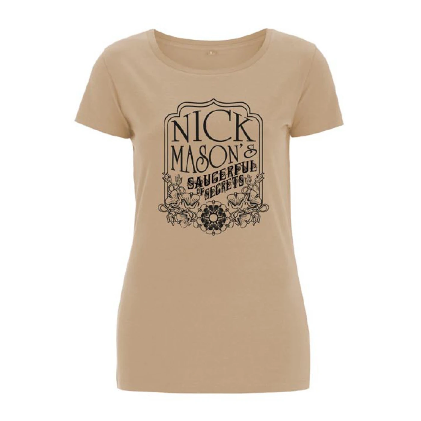 Pink Floyd Nick Mason's Saucerful Of Secrets Tour Ladies Tan T-Shirt