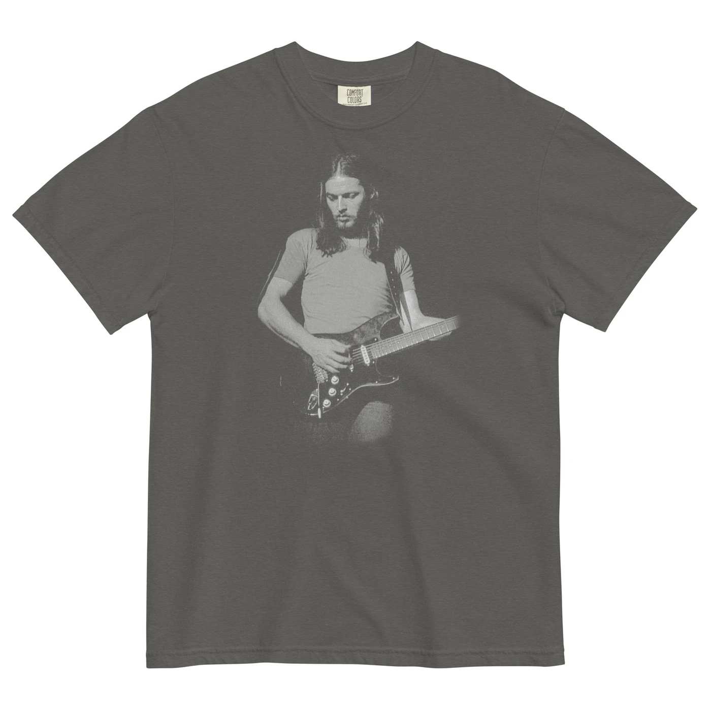 David Gilmour Grayscale Guitar Photo T-Shirt