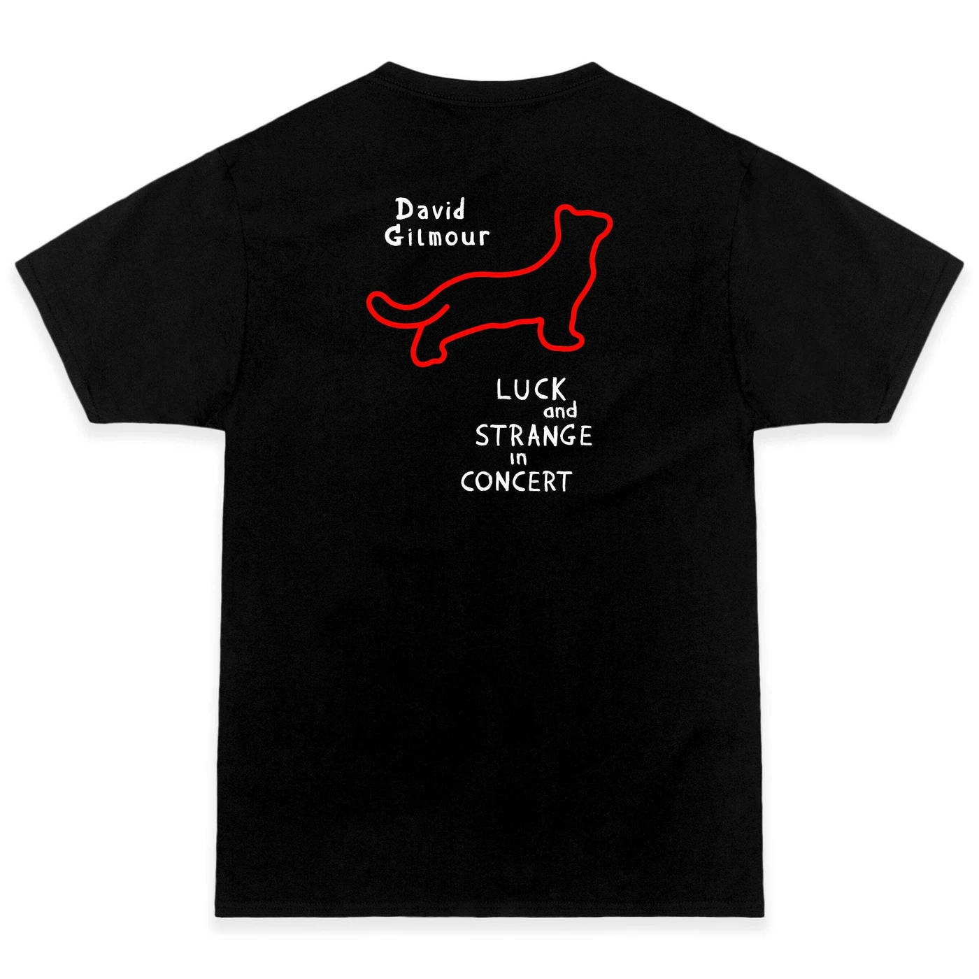 David Gilmour Red Lights Black Cat T-Shirt