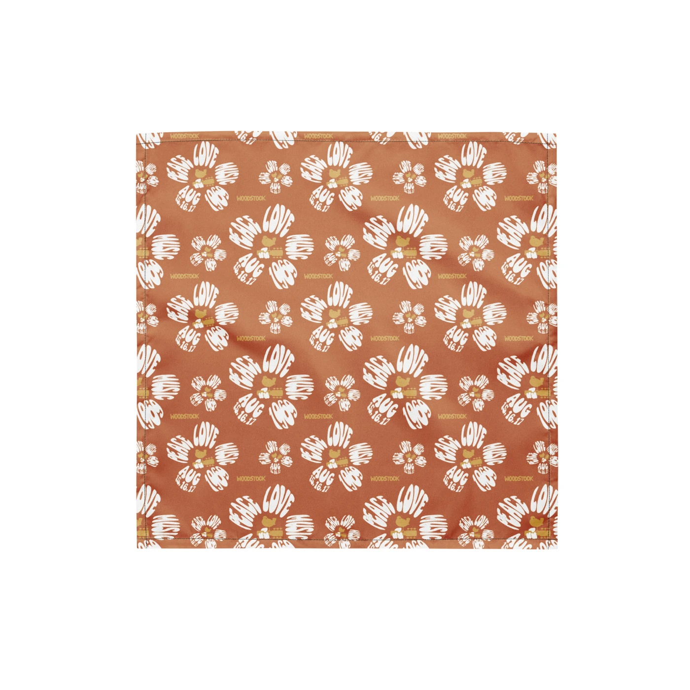 Woodstock Flower Bandana