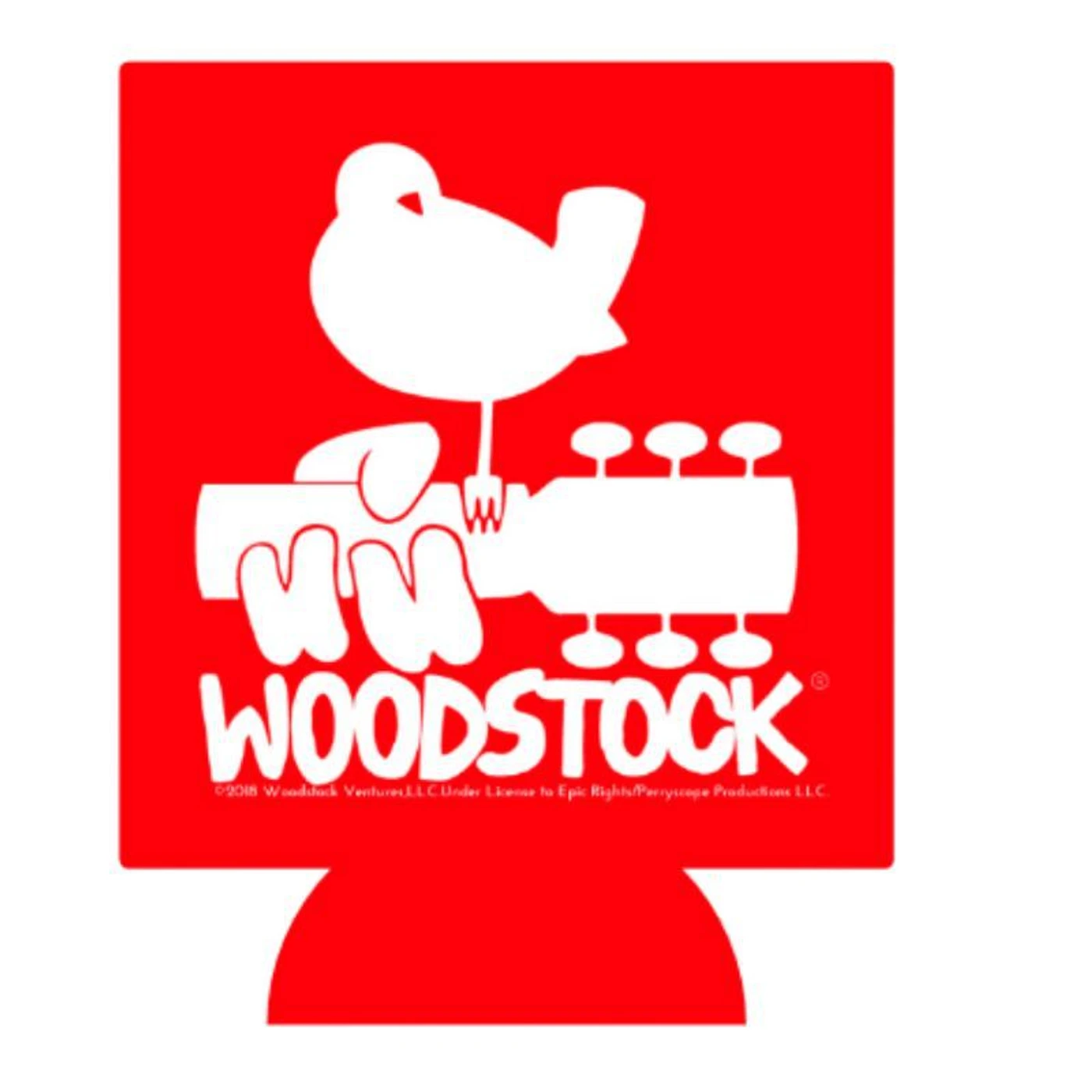 Woodstock Logo Can Can Cooler (White Logo)