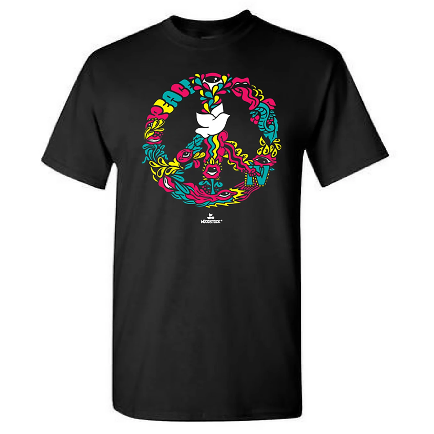Woodstock 420 Peace Clock T-Shirt