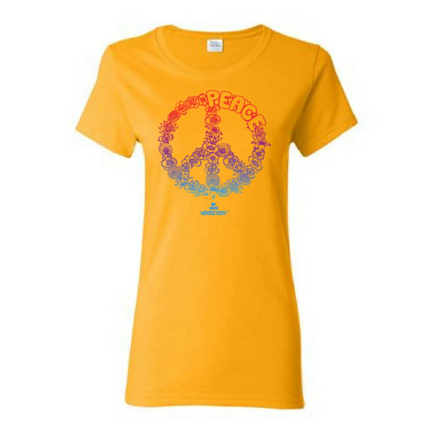 Woodstock Women's Floral Peace T-Shirt