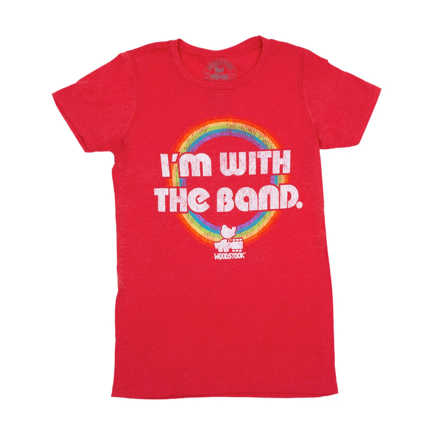 Woodstock I'm With The Band Juniors Red T-Shirt
