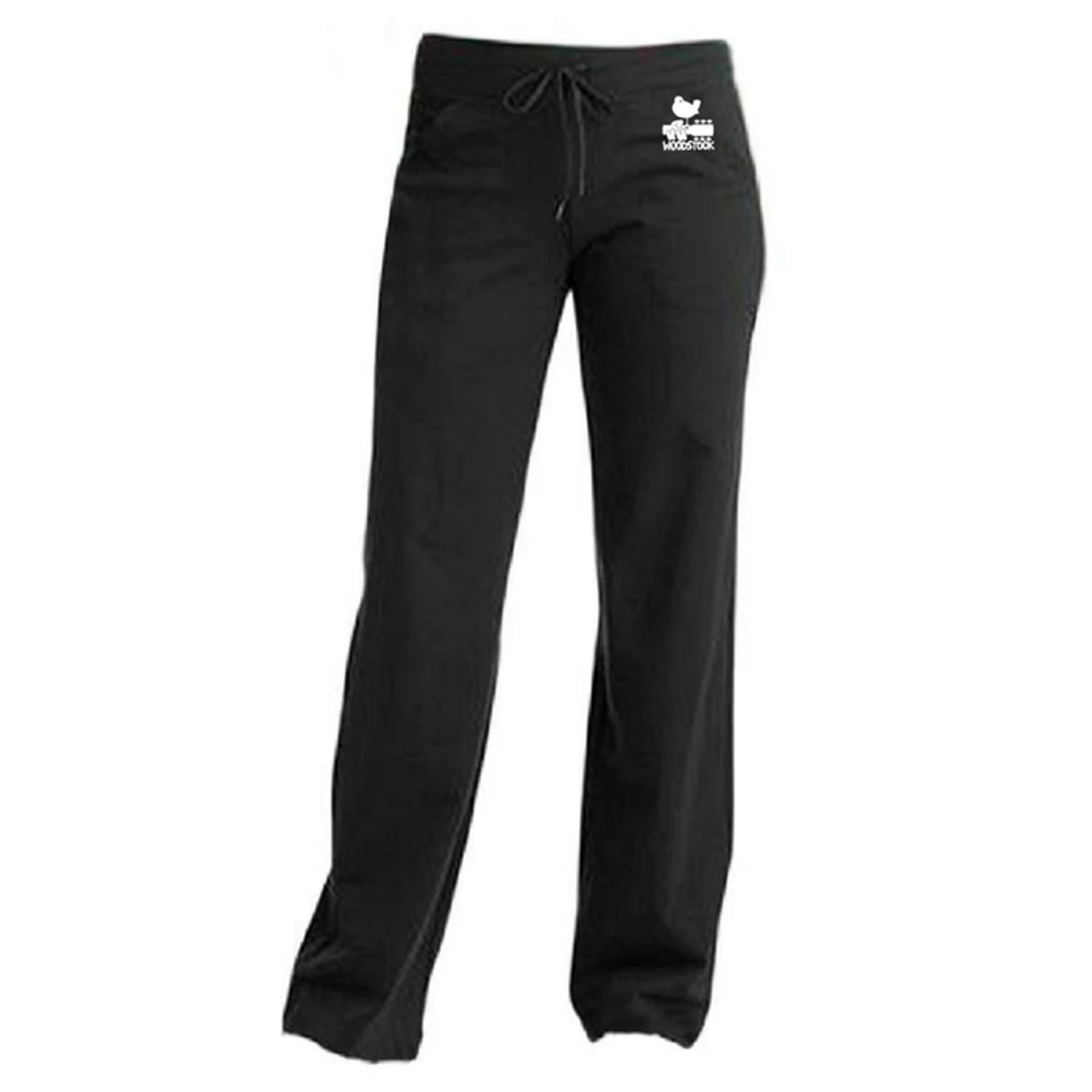 Woodstock Women's White Logo Yoga Pants