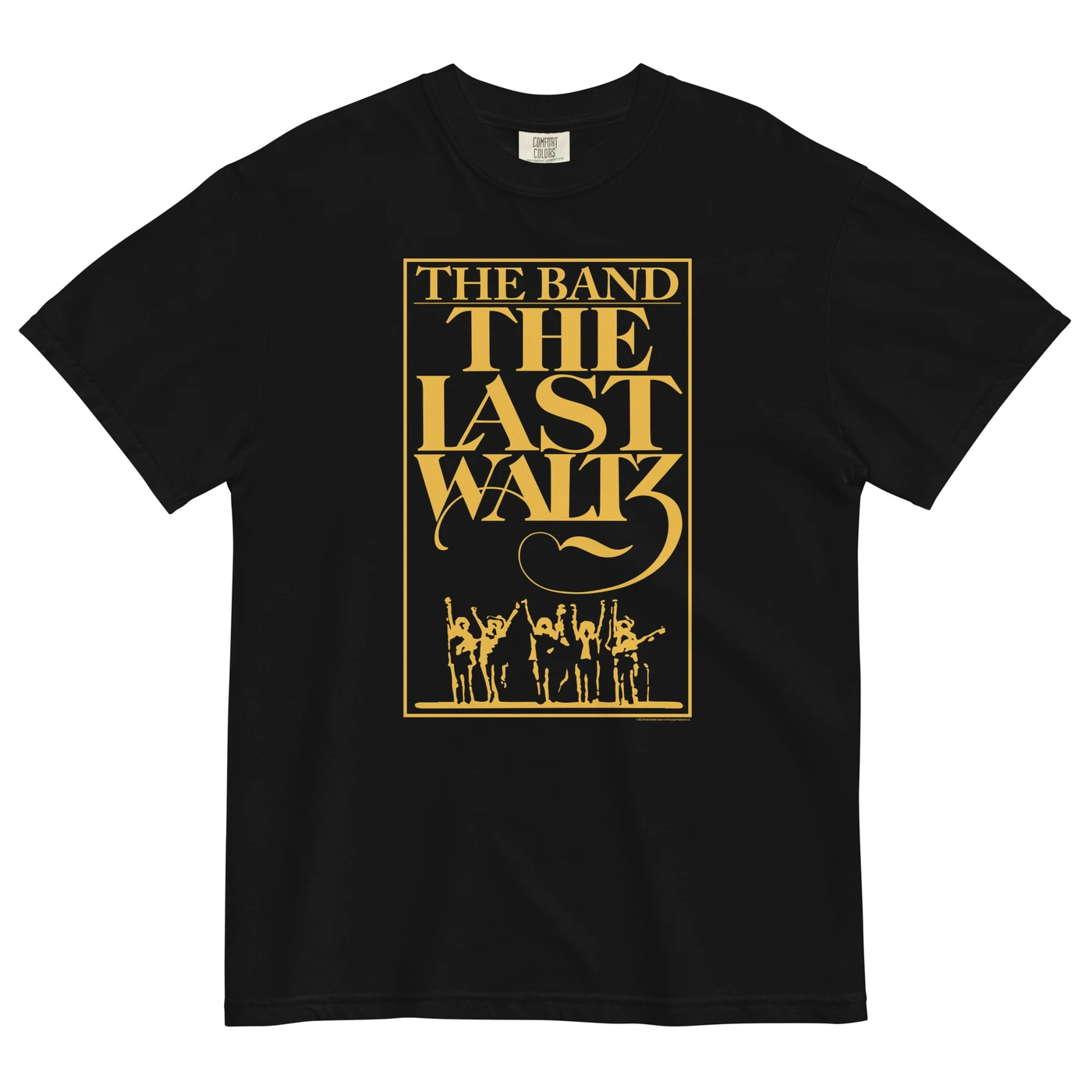 The Band The Last Waltz Yellow Text T-Shirt