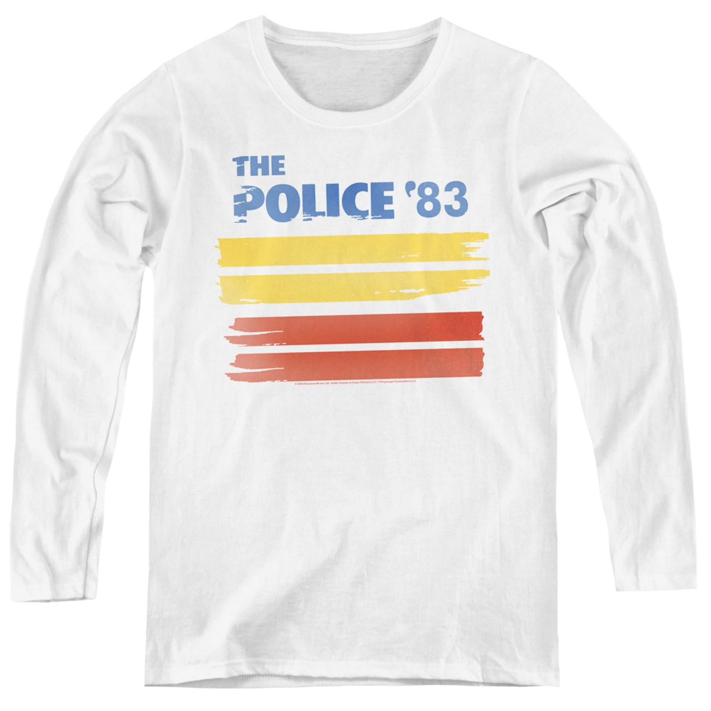The Police 83 White Womens Logo
