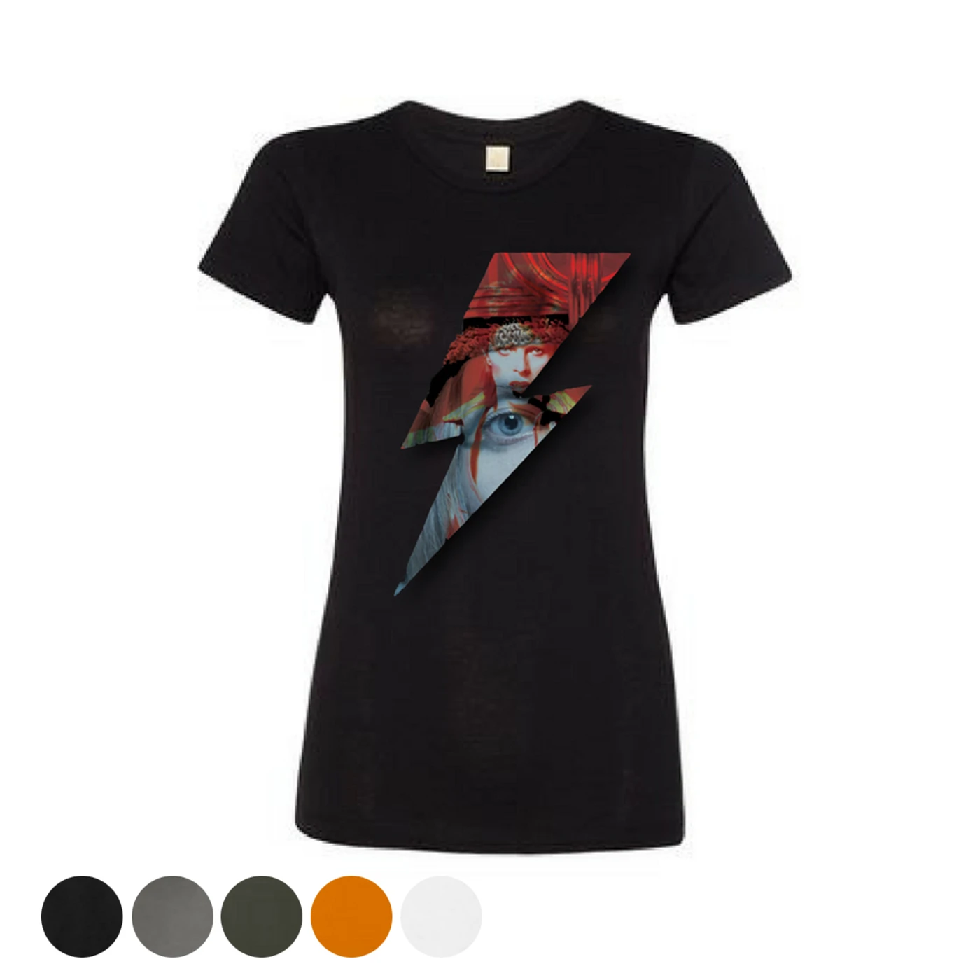 David Bowie Women's Ziggy Eye Bolt T-Shirt