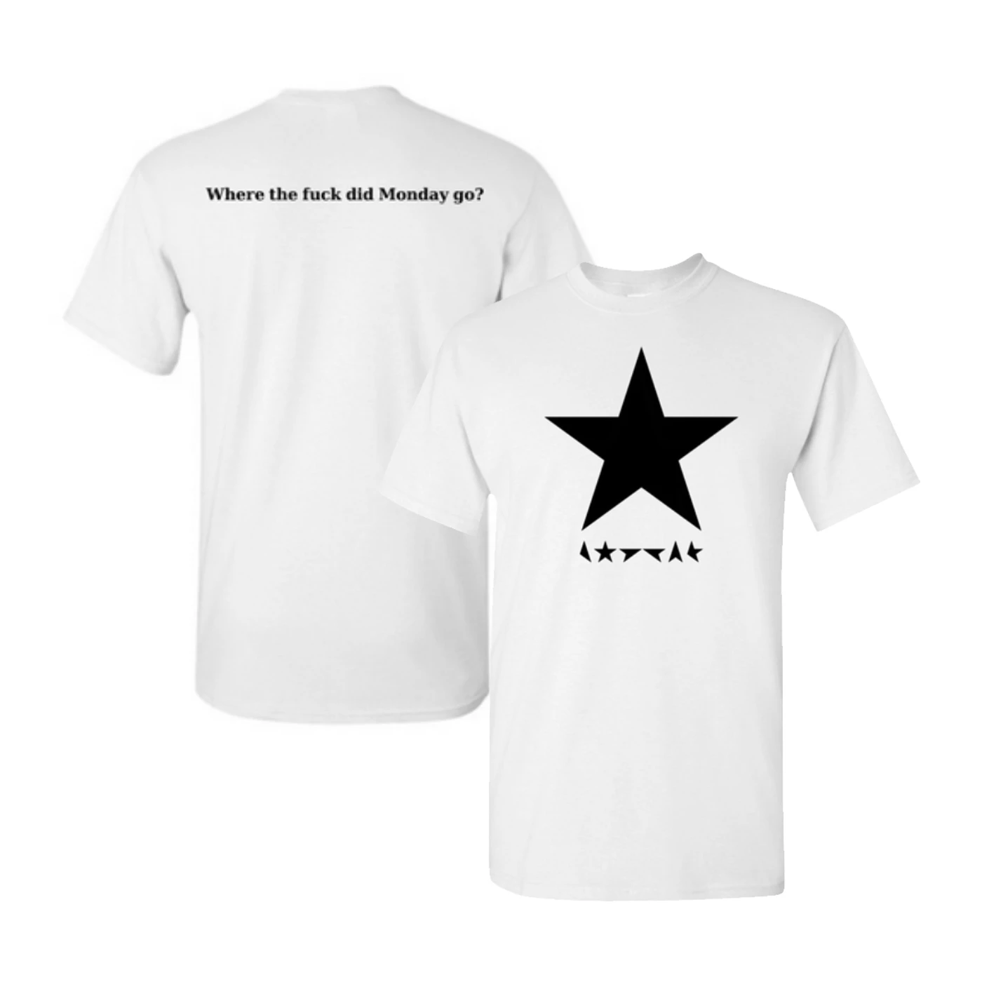 David Bowie Women's Where The F*ck Did Monday Go T-Shirt