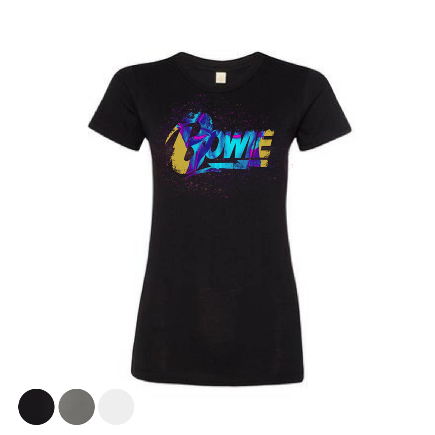 David Bowie Women's Neon Splash T-Shirt