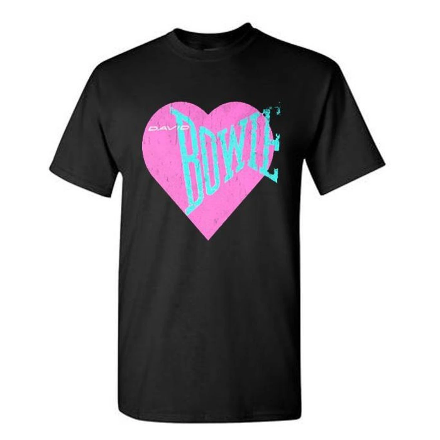 David Bowie Love Bowie Pink Heart T-shirt