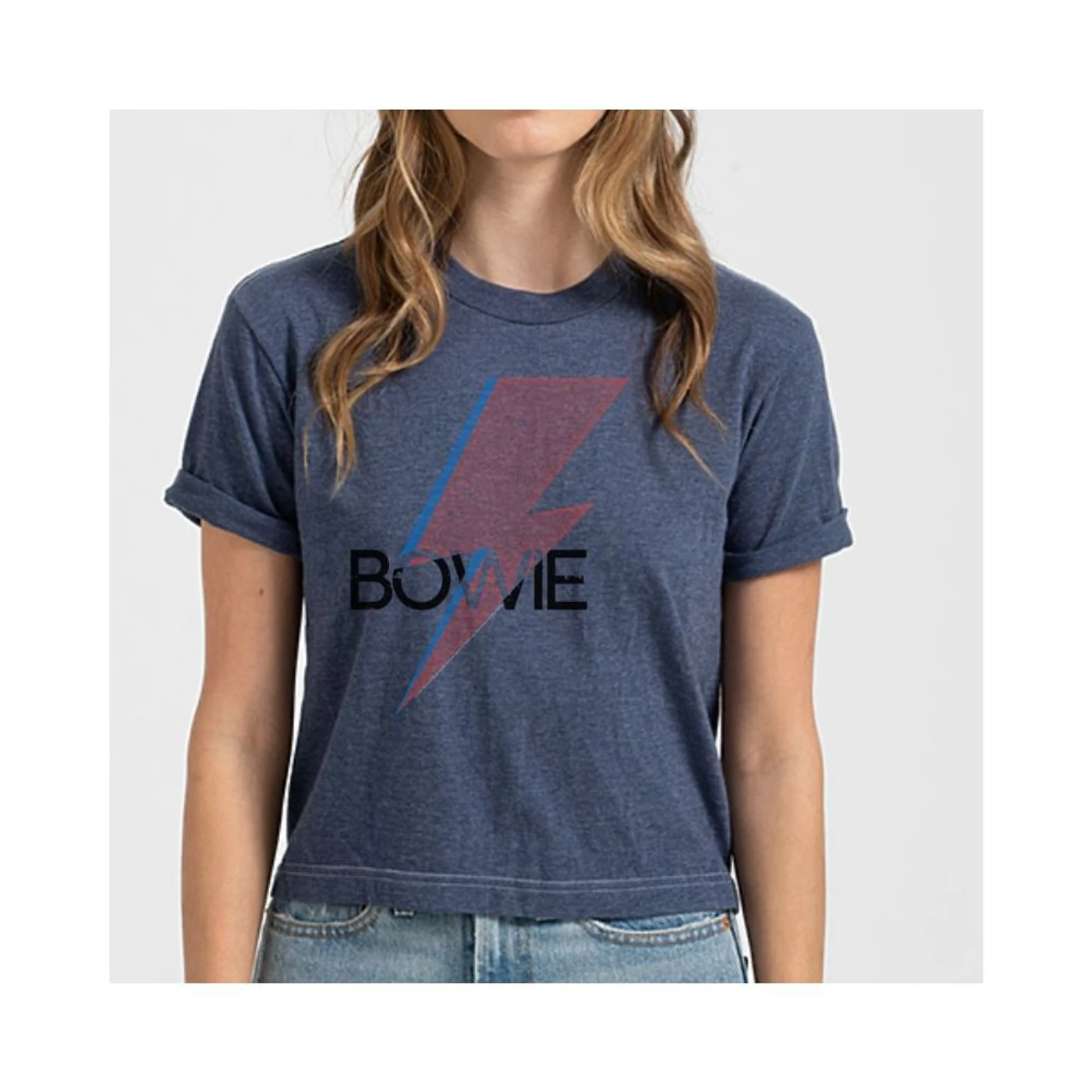 David Bowie Bowie Bold Retro Crop Top