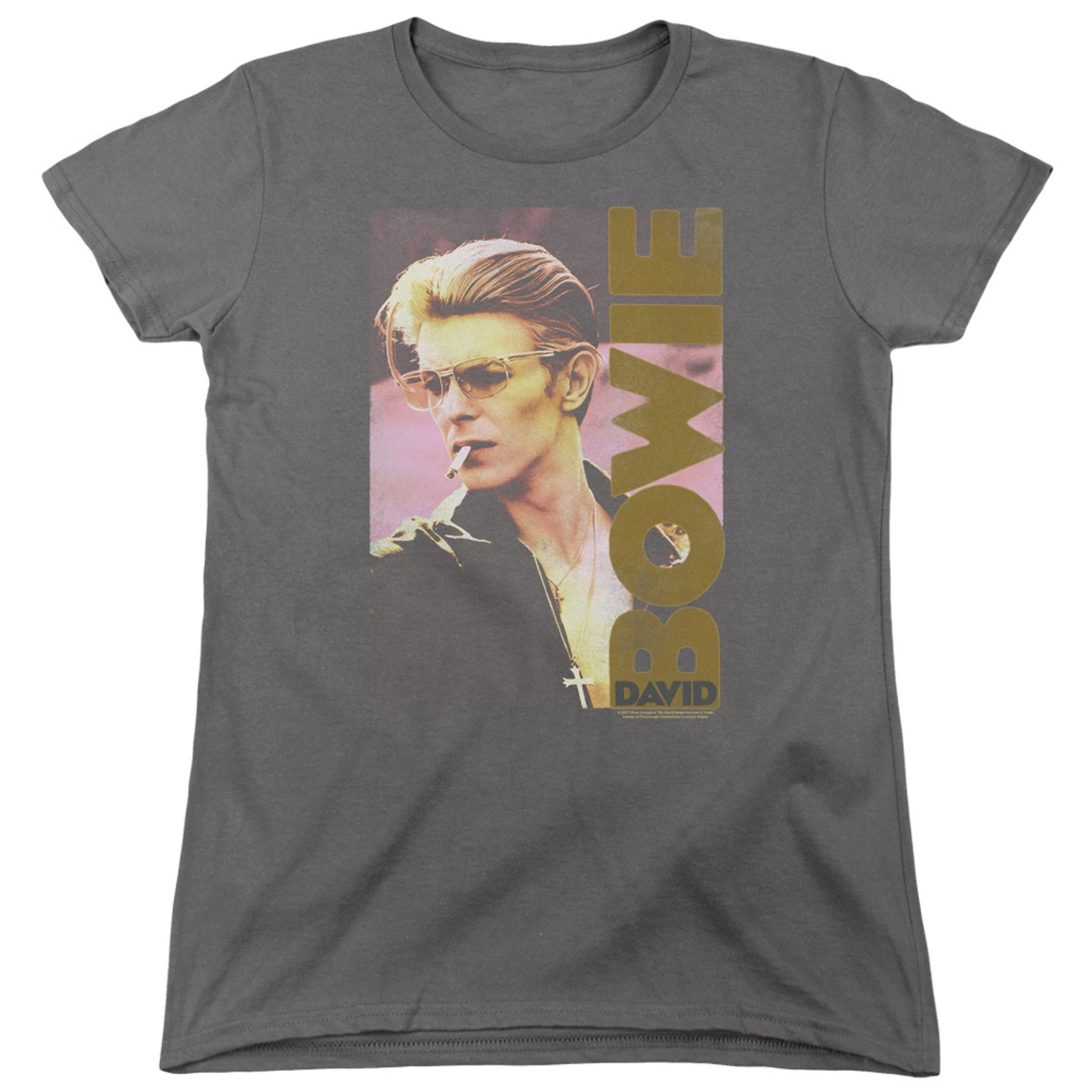 David Bowie Bowie Smoking Womens Logo