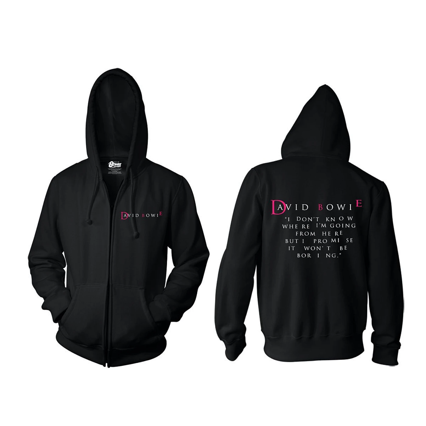 David Bowie I Don't Know Zip Hoodie