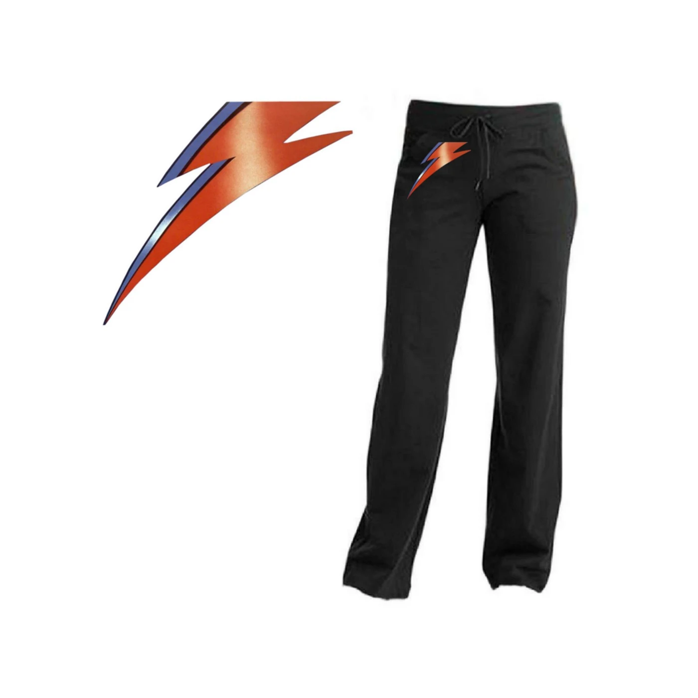 David Bowie Aladdin Sane Lightning Bolt Yoga Pants