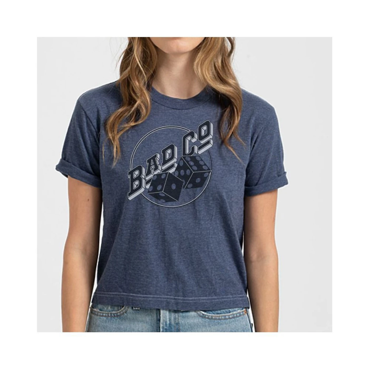 Bad Company Tumbling Dice Retro Crop Top