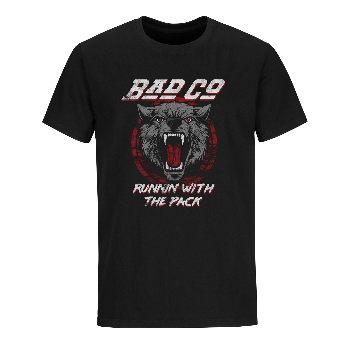 Bad Company Runnin' With The Pack Wolf  T-Shirt