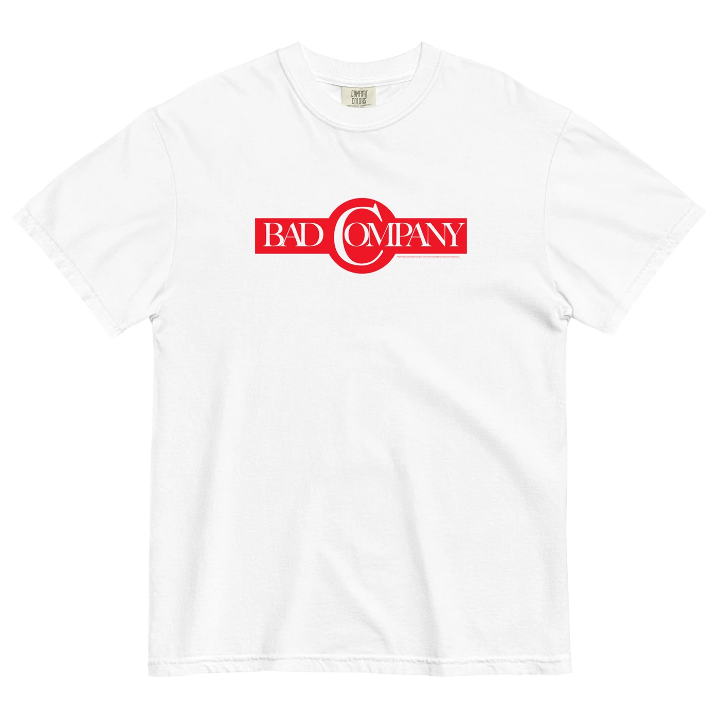 Bad Company Red and White Cigar Logo T-Shirt