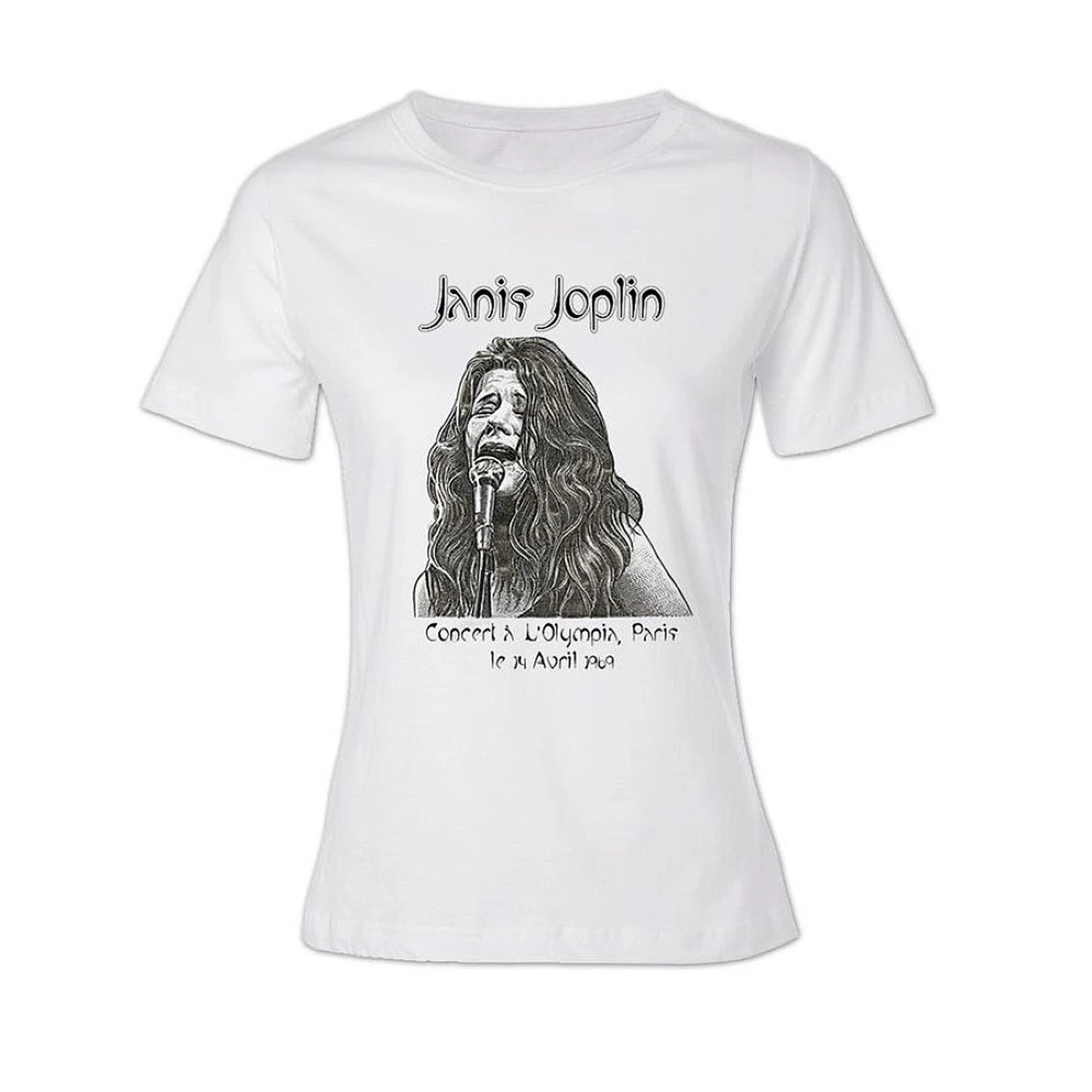 Janis Joplin Olympia Paris Ladies T-Shirt