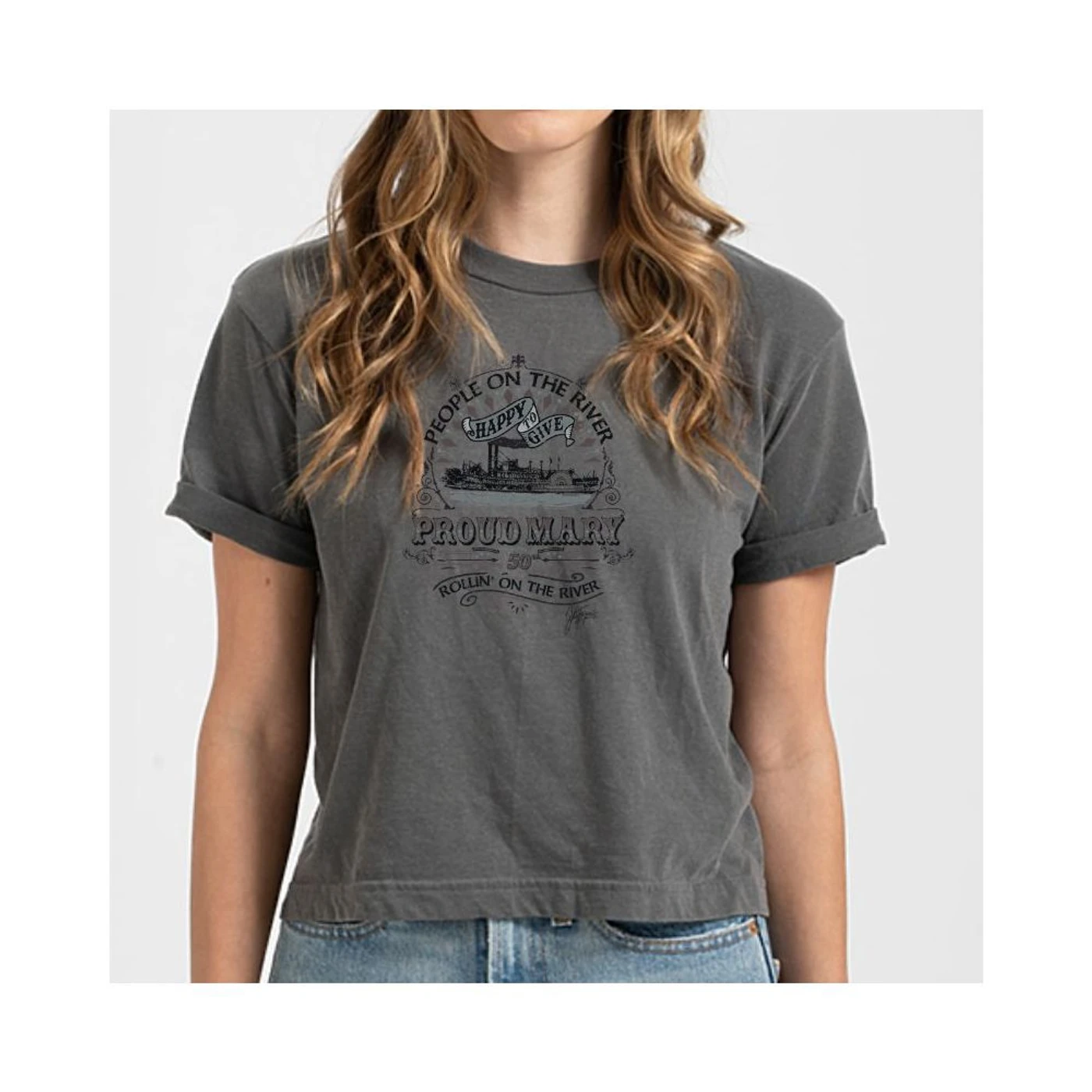 John Fogerty Proud Mary Retro Crop Top