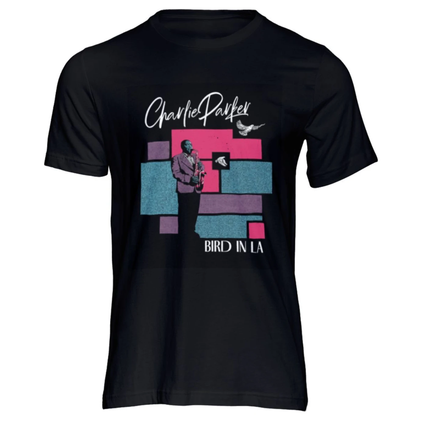 Charlie Parker Bird In LA T-Shirt, Long Sleeve, or Crewneck