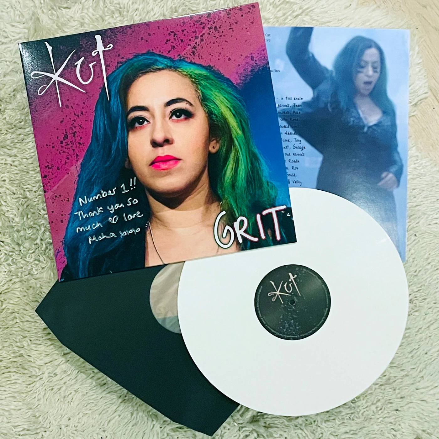 The Kut 'GRIT' Signed White 12" Vinyl Album - Limited Edition