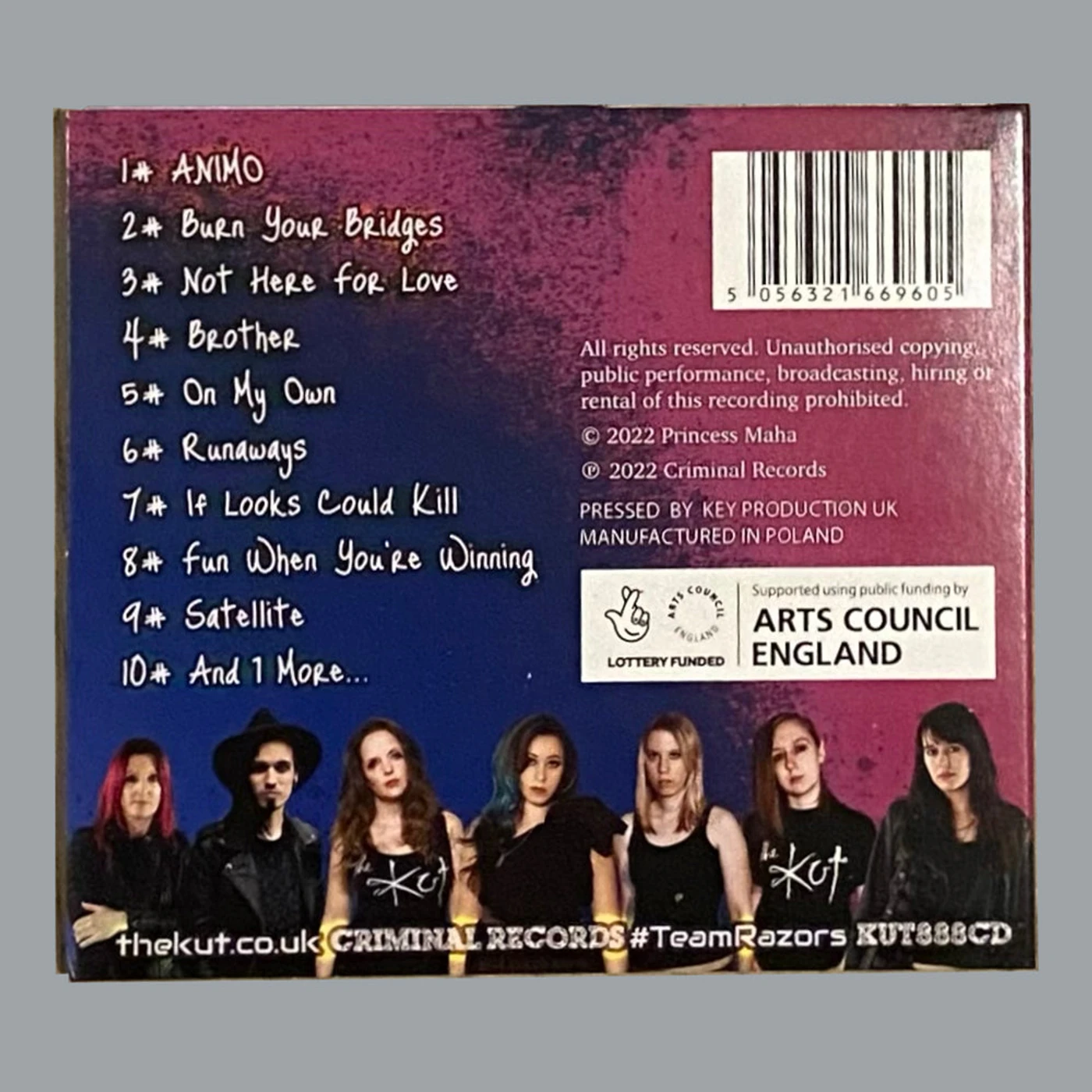 The Kut 'GRIT' Album Signed CD