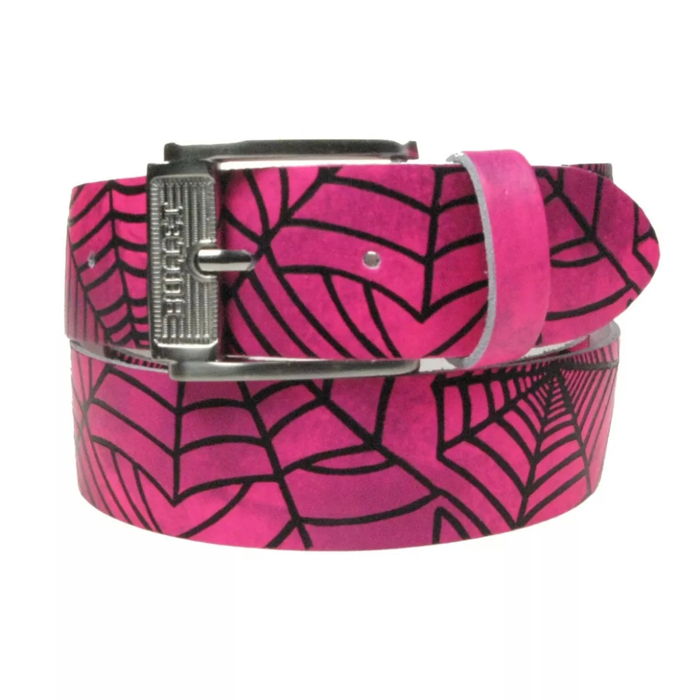 House of Hate “Halloween Spiderweb” Real Leather Belt - S / M / L / XL