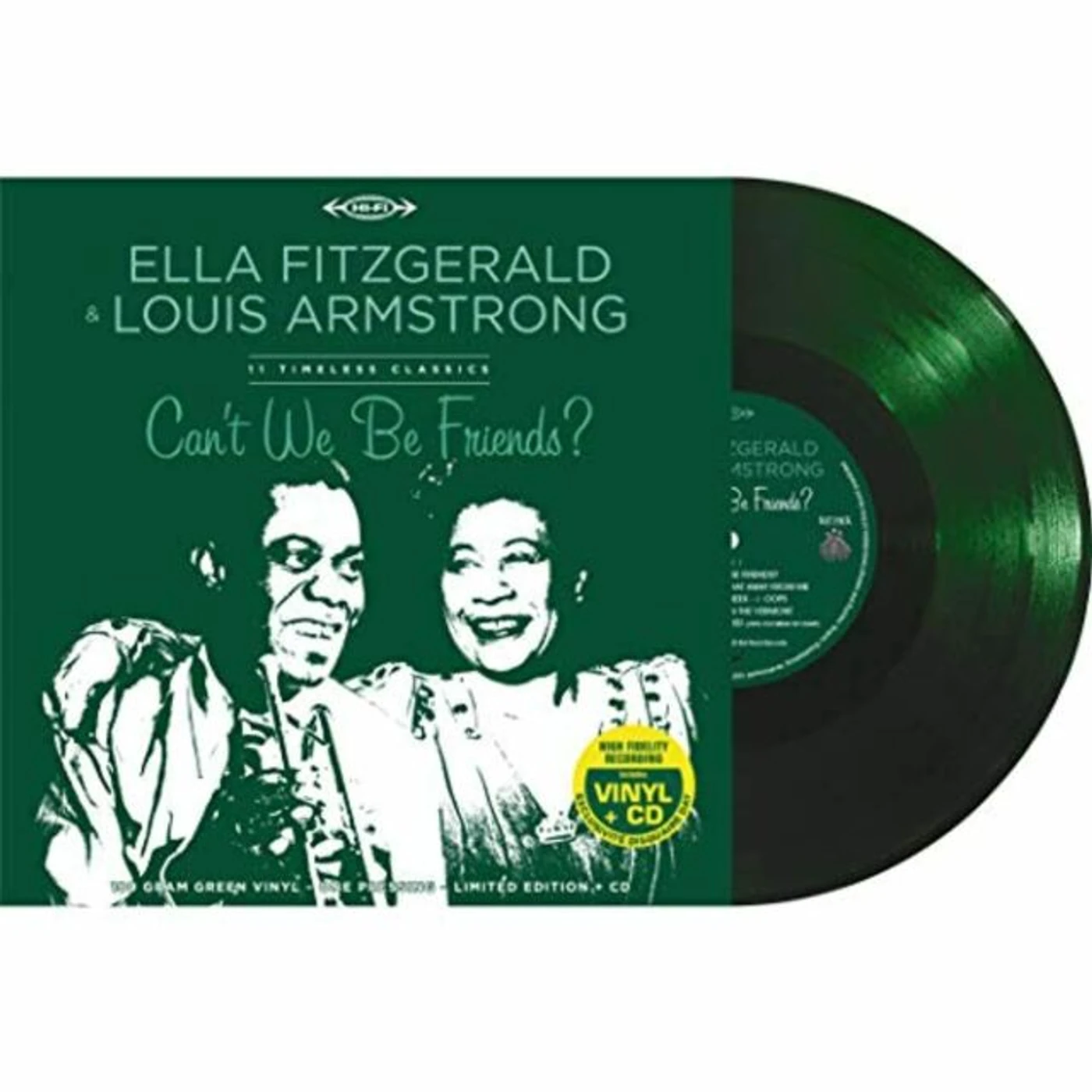 Ella Fitzgerald & Louis Armstrong CAN'T WE BE FRIENDS? (GREEN VINYL) Vinyl Record