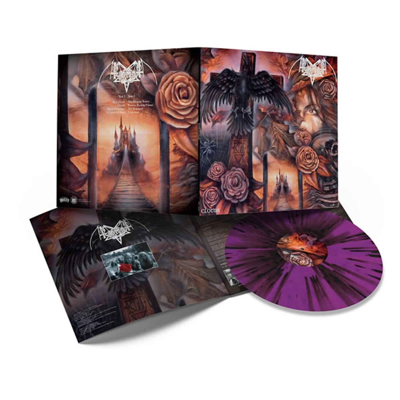 Tiamat CLOUDS (PURPLE WITH BLACK SPLATTER VINYL) Vinyl Record