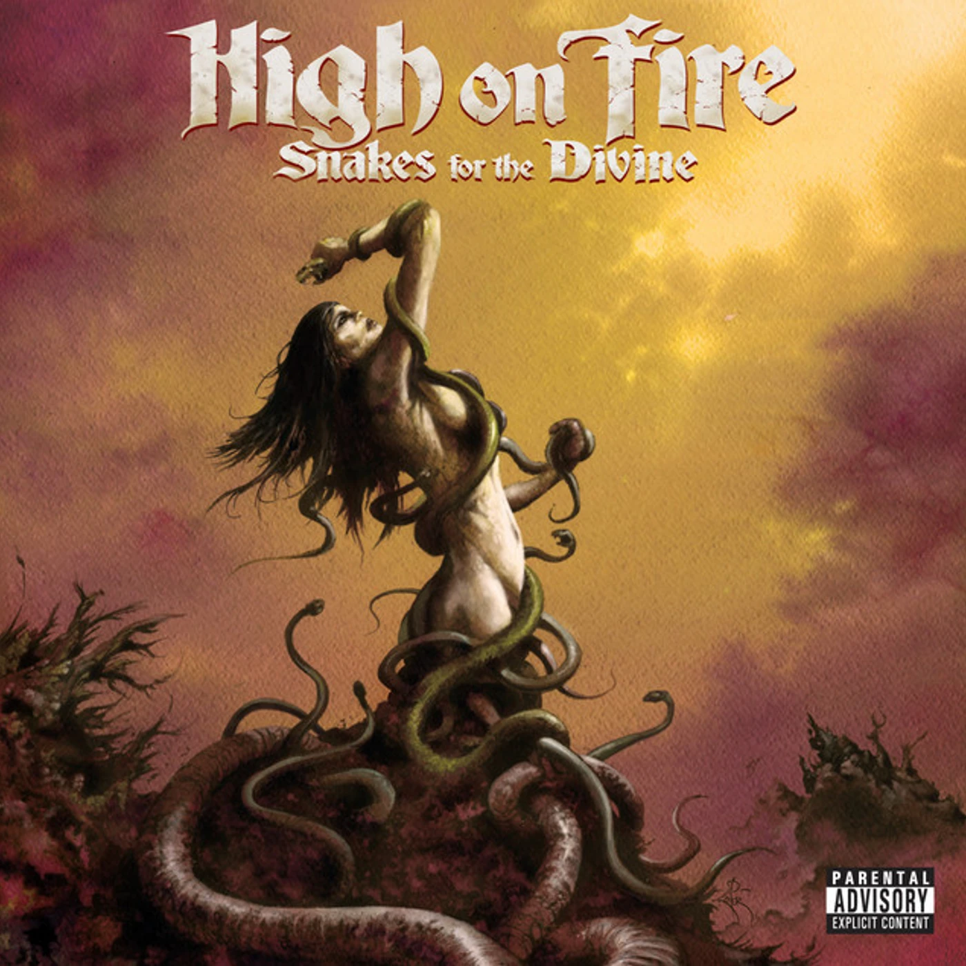 High On Fire Snakes For The Divine (Translucent Ruby Vinyl) Vinyl Record