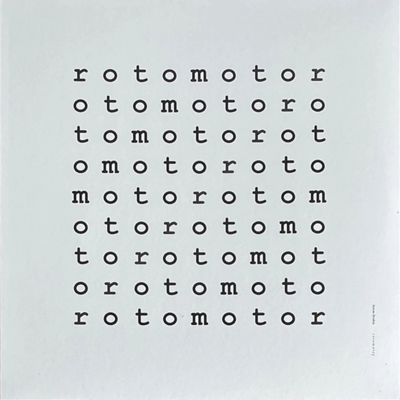 Anton Bruhin ROTOMOTOR/INOUT Vinyl Record