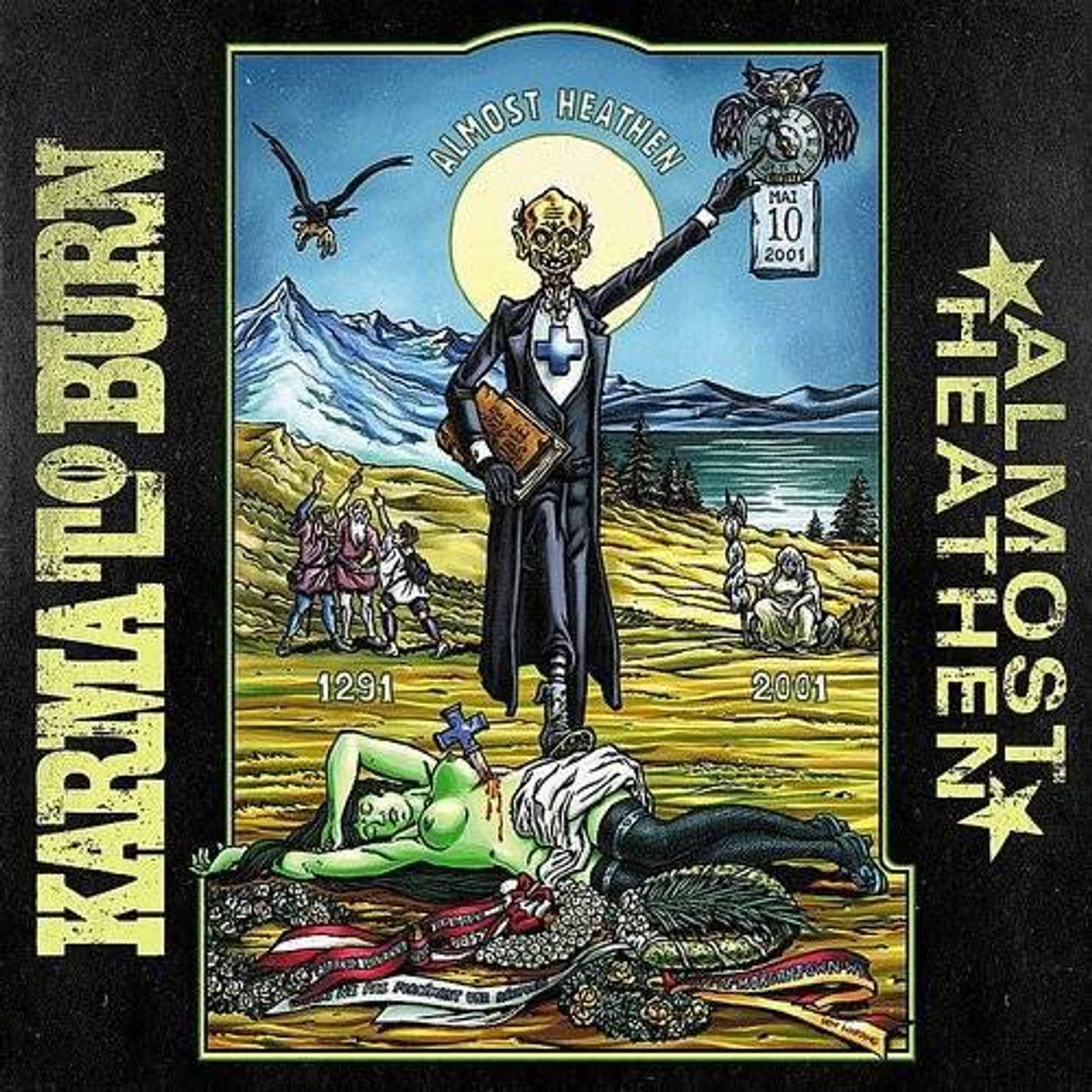 Karma To Burn ALMOST HEATHEN (COLOR VINYL) Vinyl Record