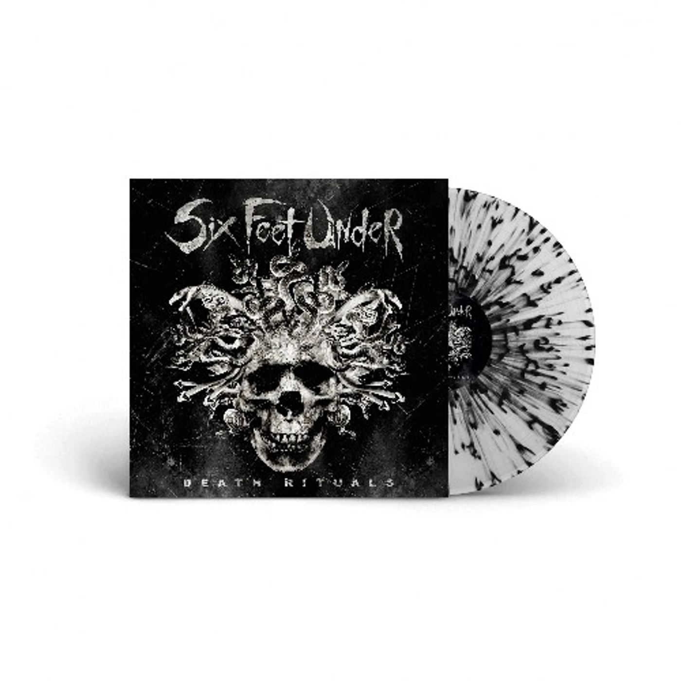Six Feet Under Death Rituals (Clear / Black Splatter Vinyl) Vinyl Record