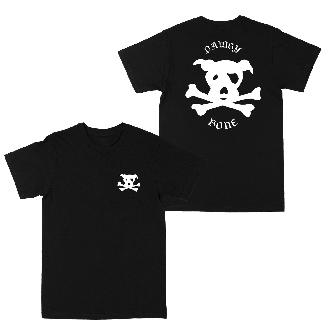 Rucci Dawgy Bone "Front / Back" Black Tee