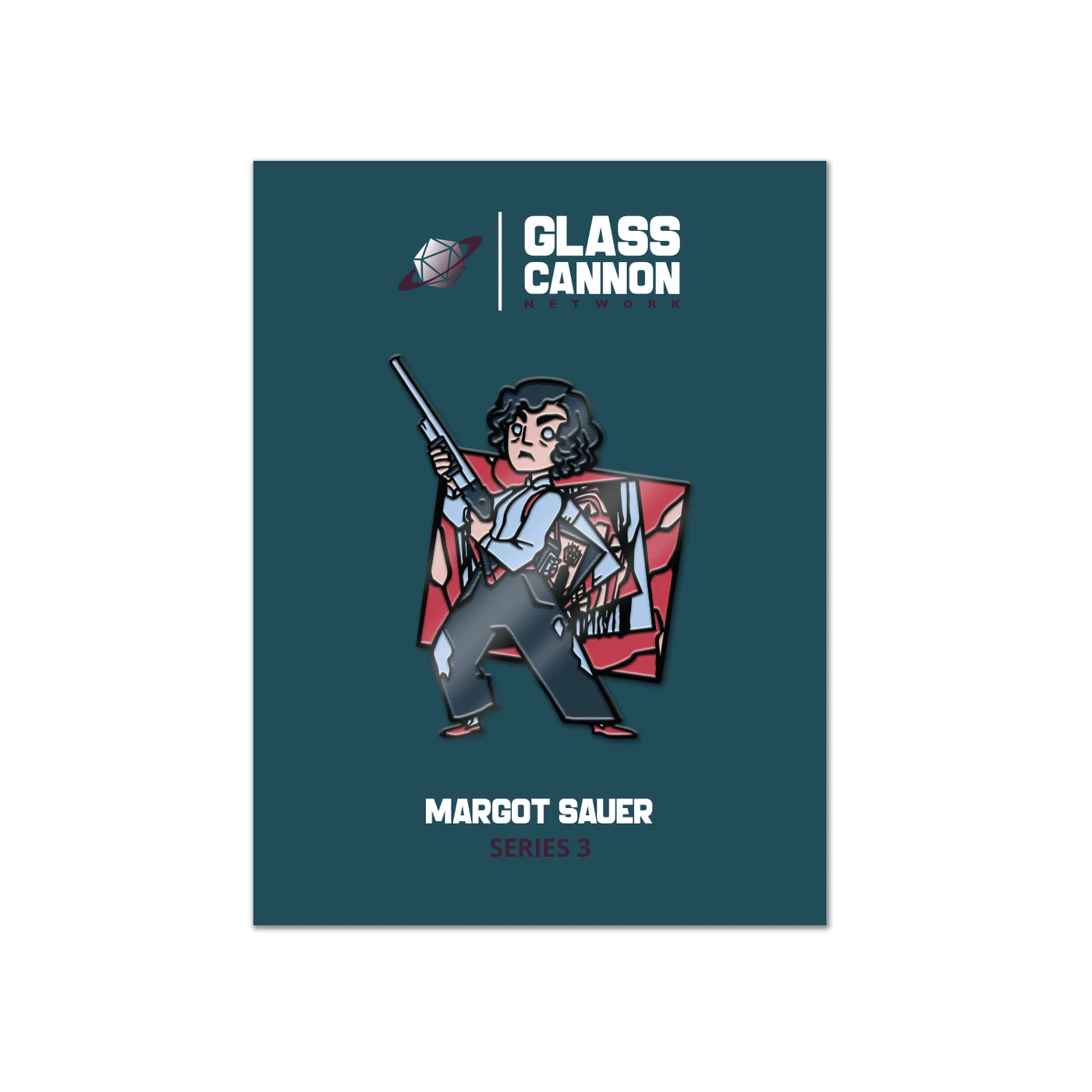 Glass Cannon Network Margot Sauer Pin