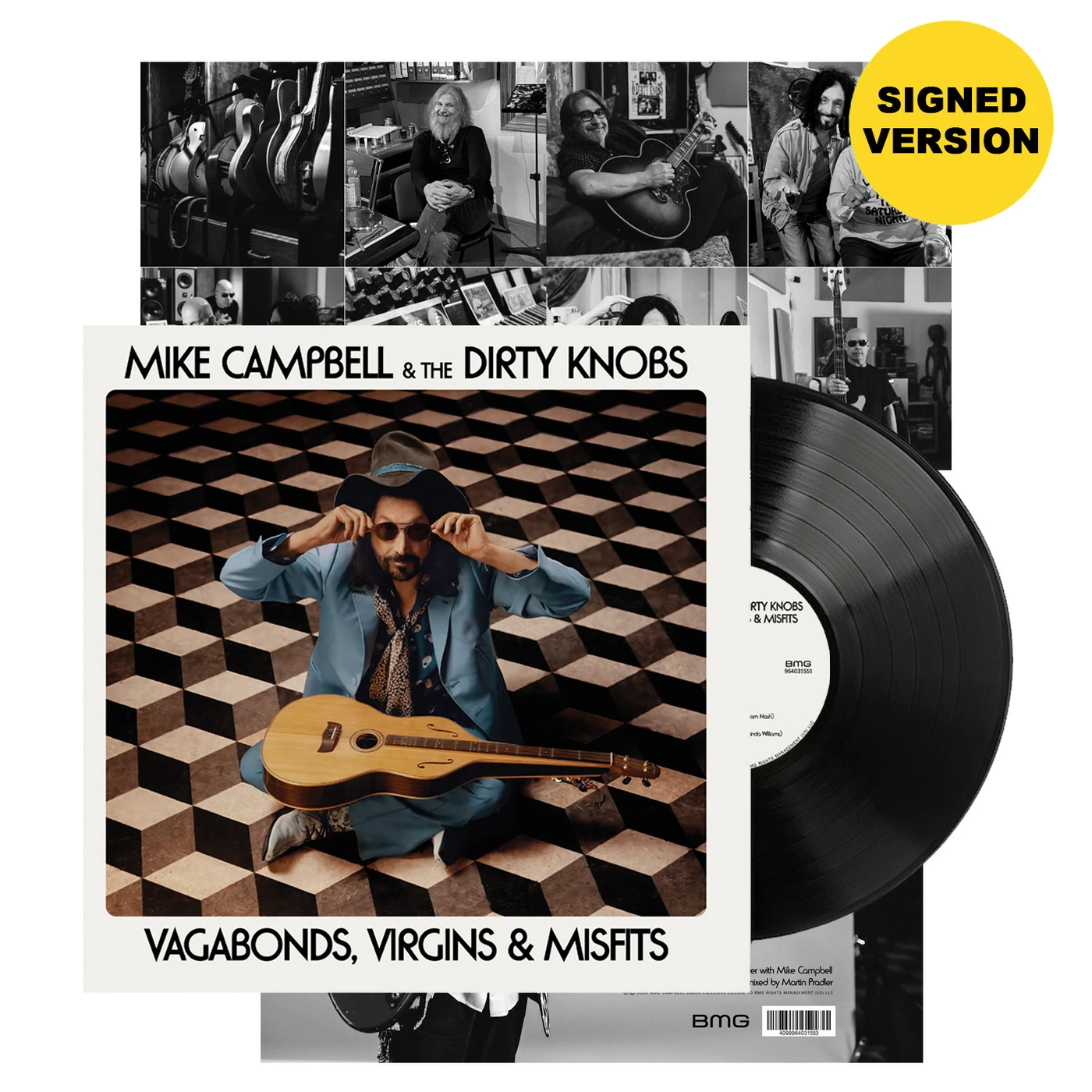 The Dirty Knobs Vagabonds, Virgins & Misfits - Signed Standard Black LP (Vinyl)