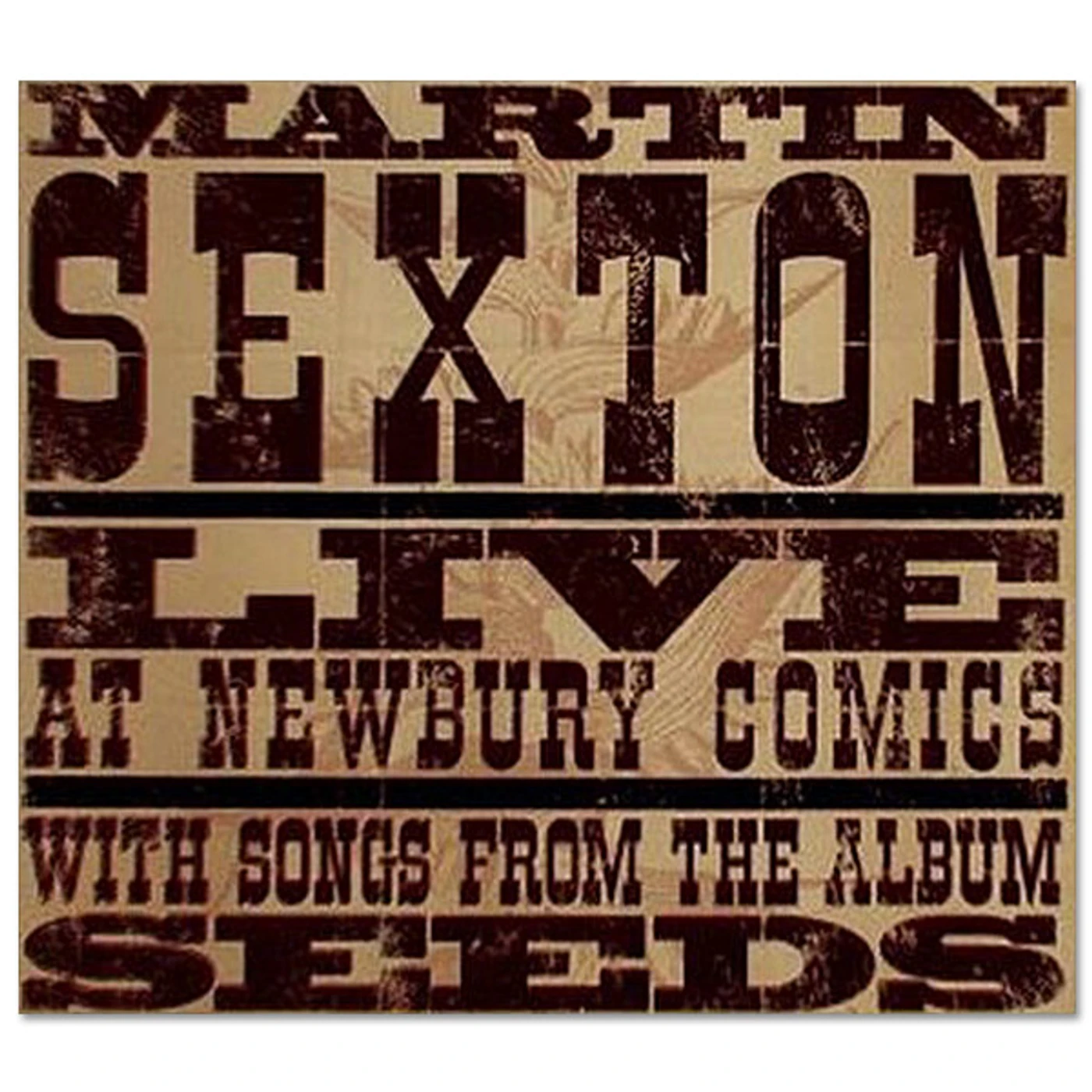 Martin Sexton Live At Newbury Comics CD
