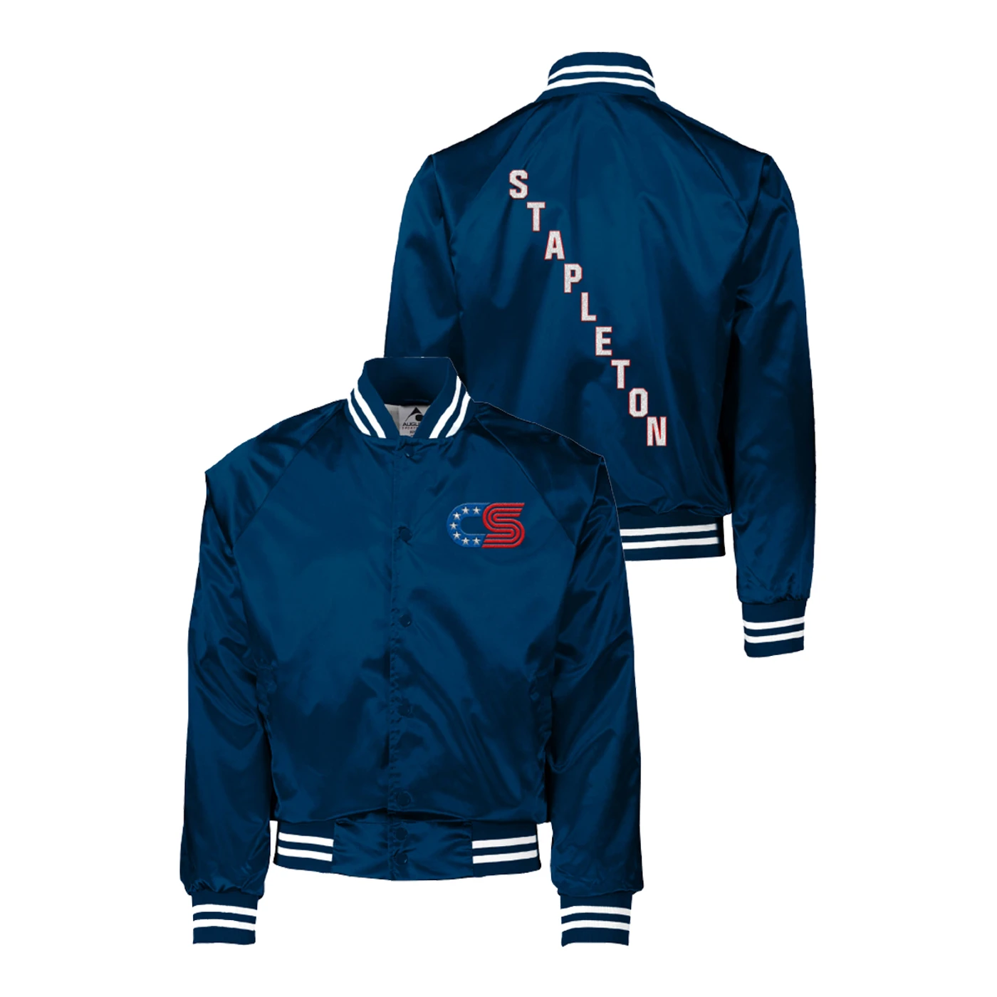 Chris Stapleton Satin Baseball Jacket