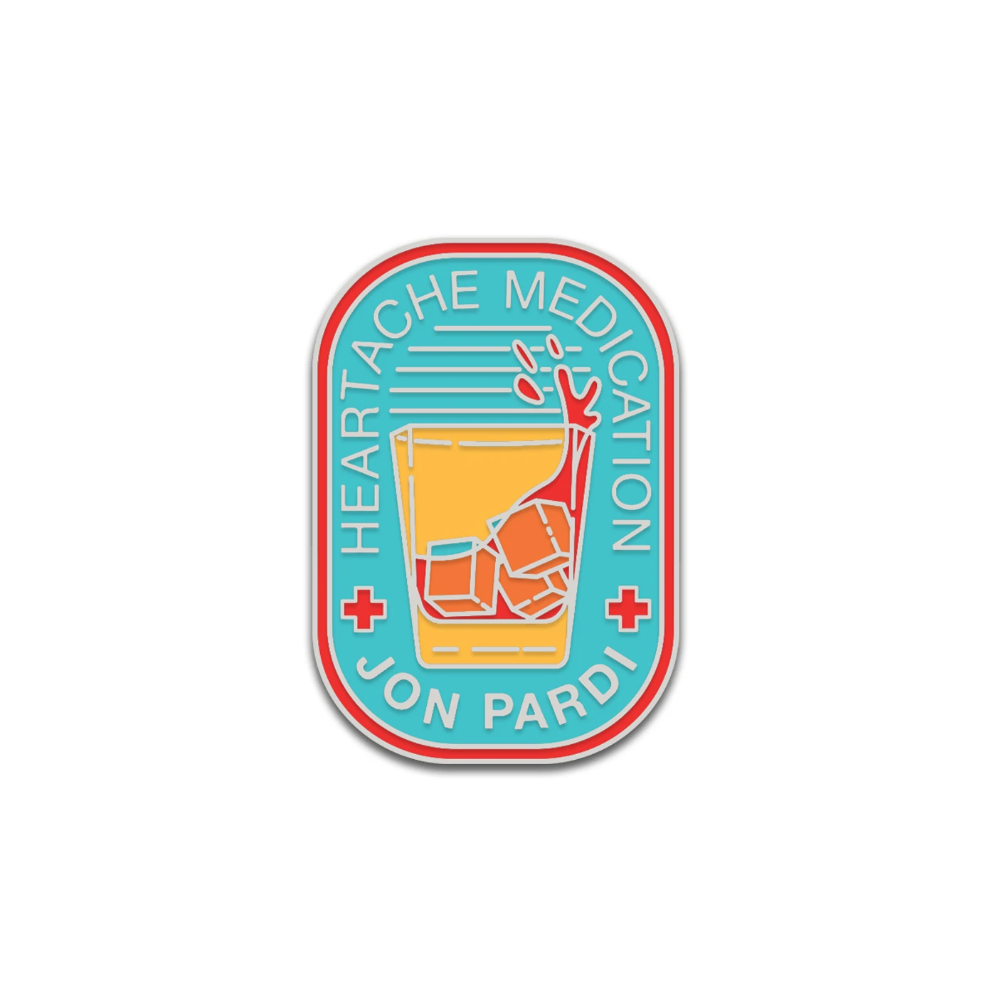 Jon Pardi Heartache Medication Enamel Pin