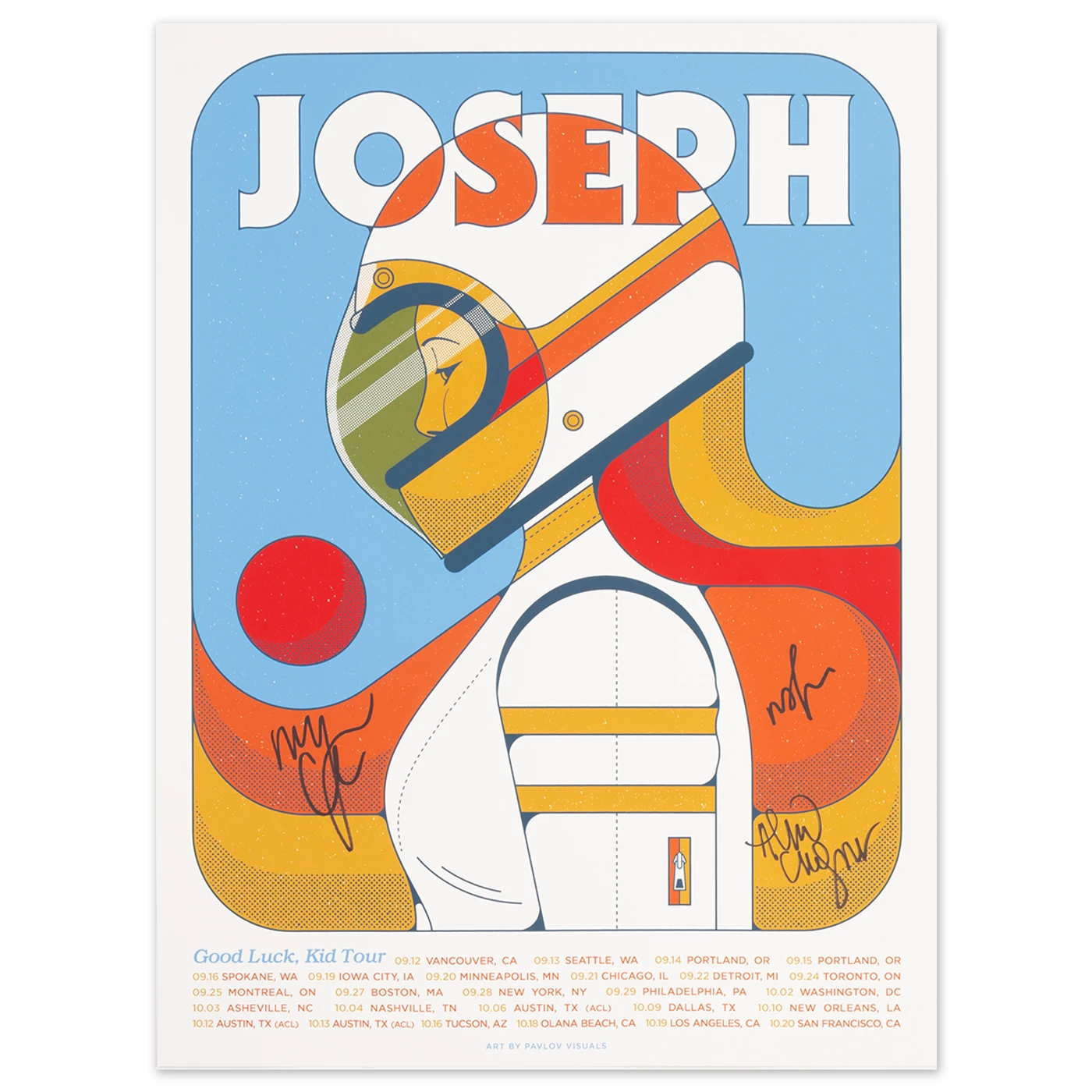 JOSEPH Good Luck Kid Tour Poster - Signed