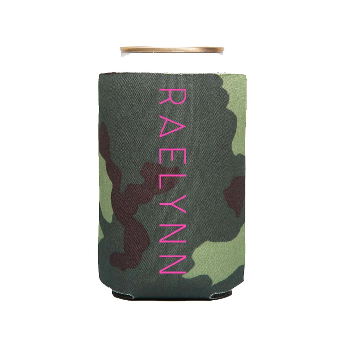 RaeLynn Logo Drink Cooler - Green Camo