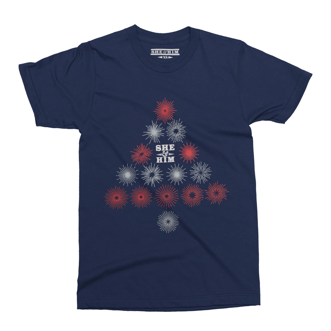 She & Him Unisex Christmas Crewneck T-Shirt