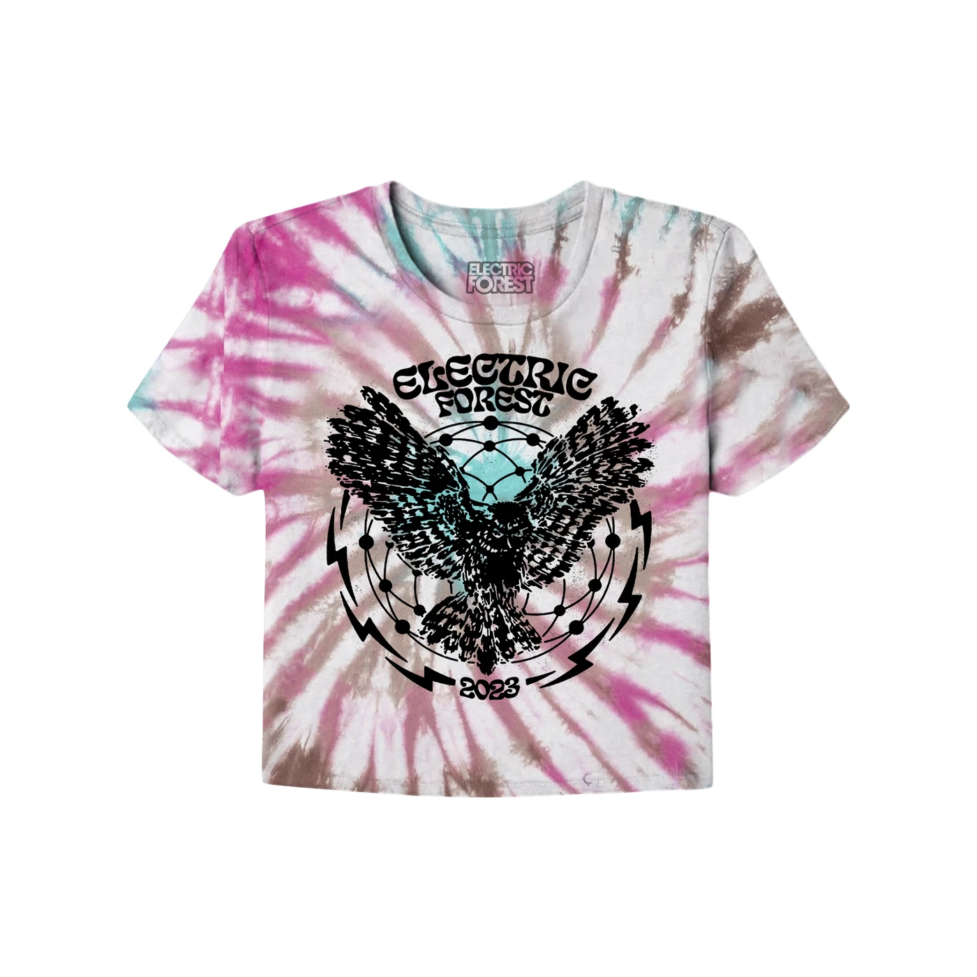 Electric Forest Festival Owl Crop Tie Dye