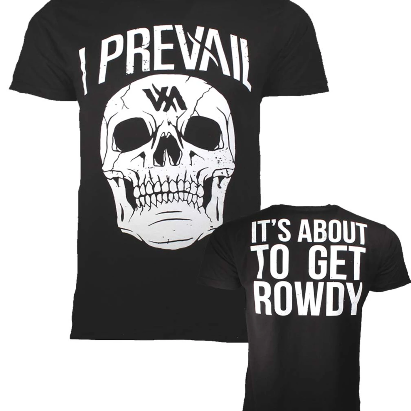 I Prevail T Shirt | I Prevail Large Rowdy Skull T-Shirt