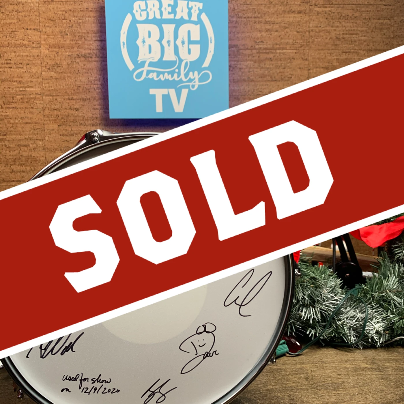 Sidewalk Prophets WFL III Snare Drum 12/9/2020 (Autographed!) [Great Big Family Christmas 2020]
