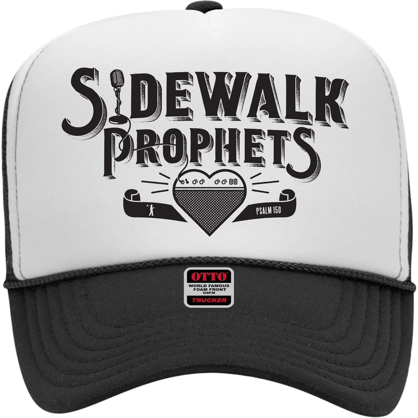 Sidewalk Prophets SWP Logo Trucker Hat Black/White
