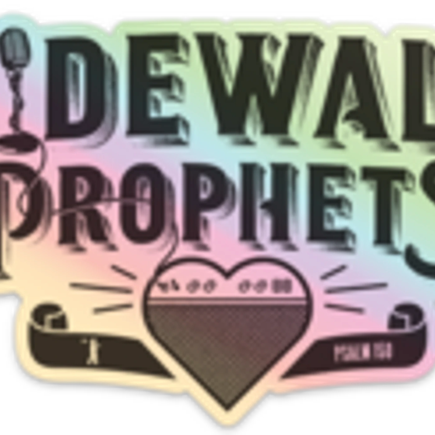 Sidewalk Prophets SWP Logo Holographic Vinyl Sticker