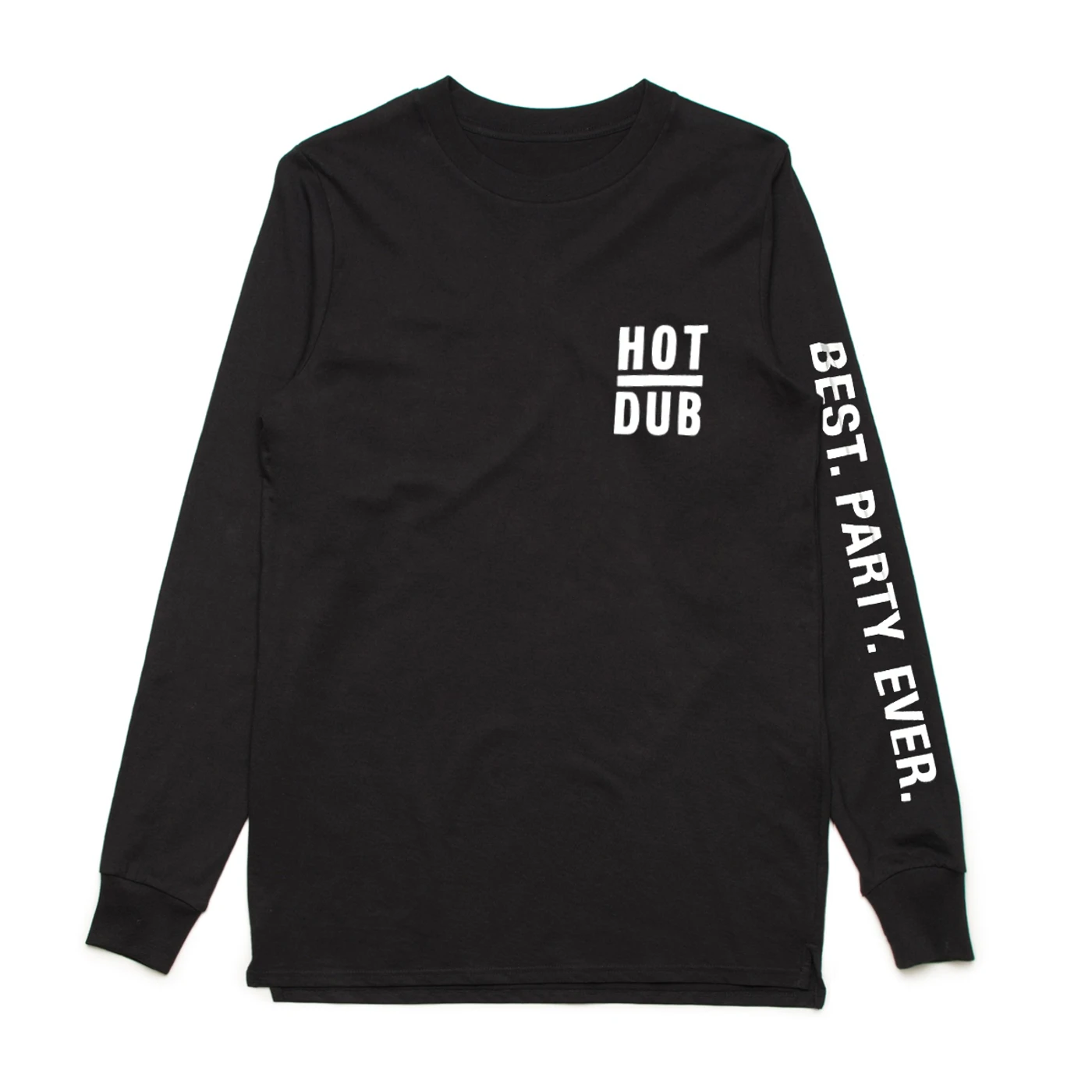 Hot Dub Time Machine  Best. Party. Ever. Black Longsleeve Tee